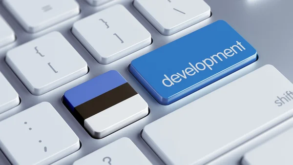 Estonia Development Concept — Stock Photo, Image