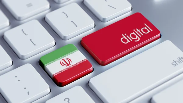 Iran digitala koncept — Stockfoto