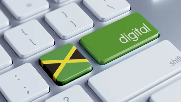 Jamaica digitale Concept — Stockfoto