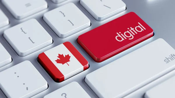 Concepto Digital de Canadá — Foto de Stock