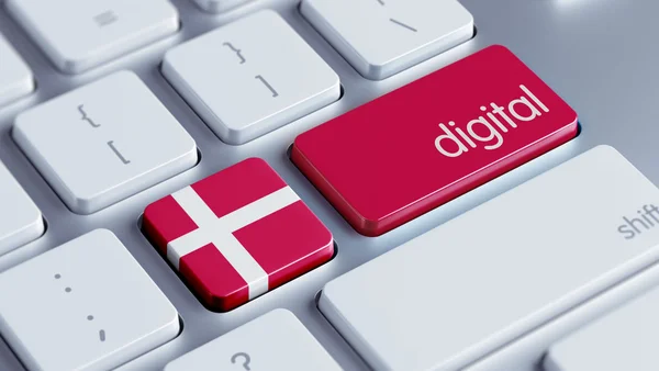 Conceito Digital Dinamarca — Fotografia de Stock