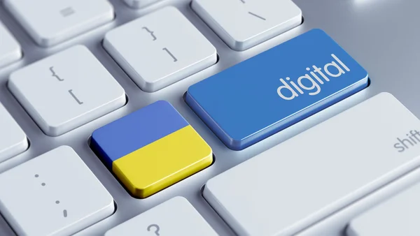 Ukraine Digital Concept — Stock Photo, Image