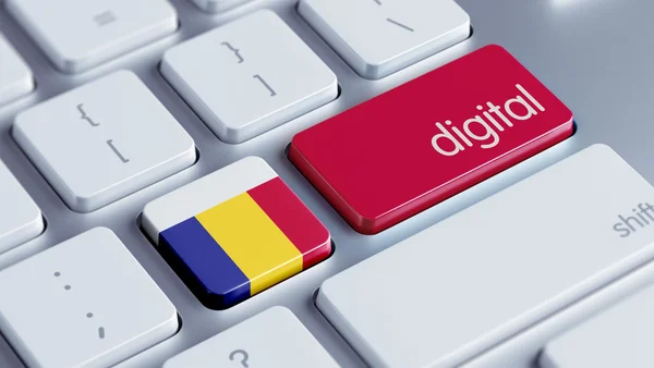 Romania Digital Concept — Fotografie, imagine de stoc