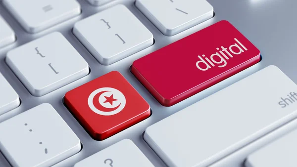Digitální koncepce Tunisko — Stock fotografie