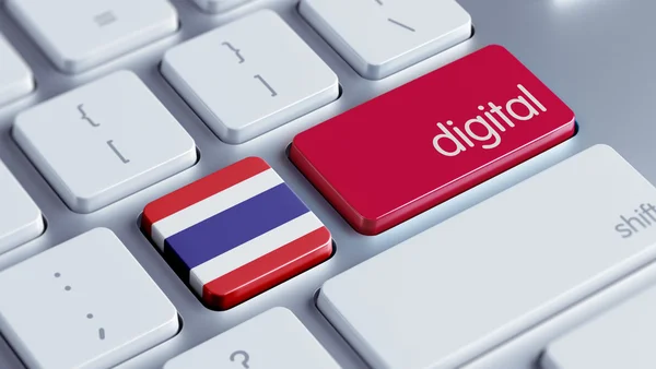 Konsep Digital Thailand — Stok Foto