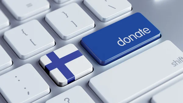 Finland Donate Concept — Stock Photo, Image