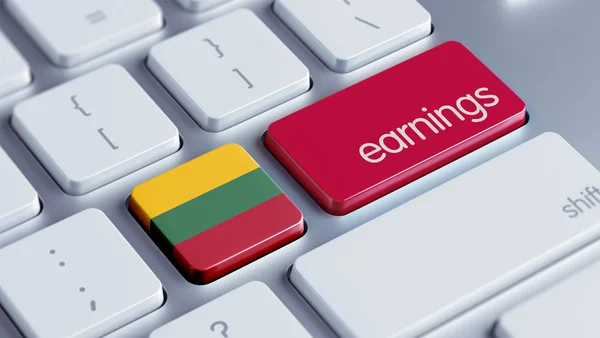 Lithuania Earnings Concept — Stock Photo, Image