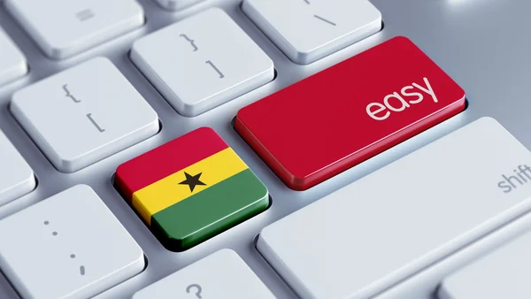 Ghana einfaches Konzept — Stockfoto
