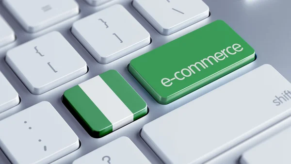 Nigeria E-Commerce Concept — Stock Photo, Image