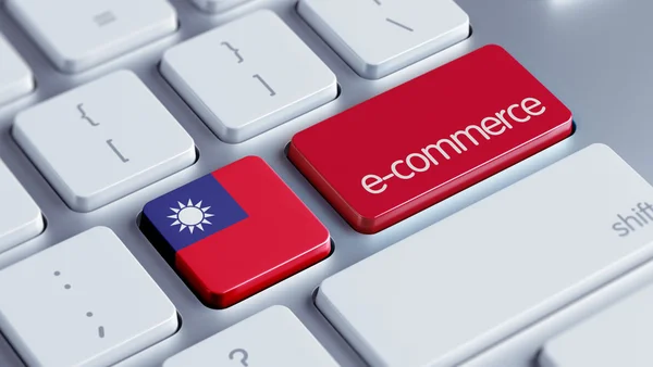 Concetto di E-Commerce di Taiwan — Foto Stock