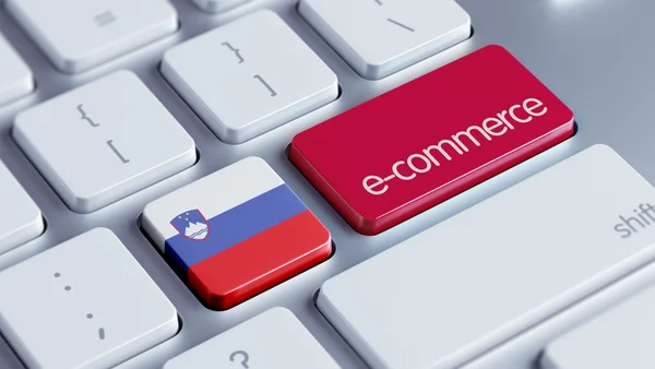 Slovenia E-Commerce Concept — Stock Photo, Image