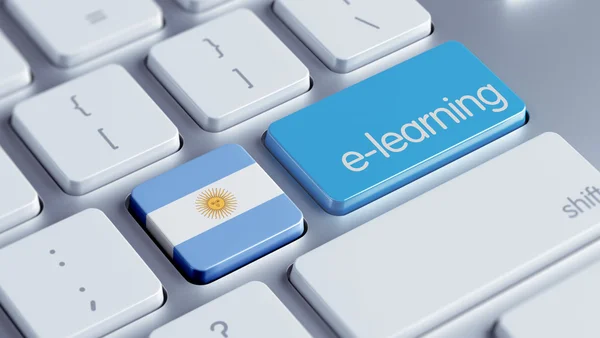 Argentína E-Learning koncepció — Stock Fotó