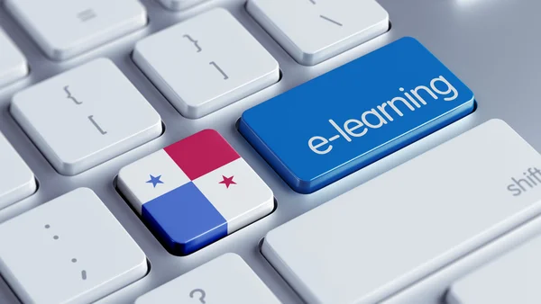 Panama koncepcji E-Learning — Zdjęcie stockowe