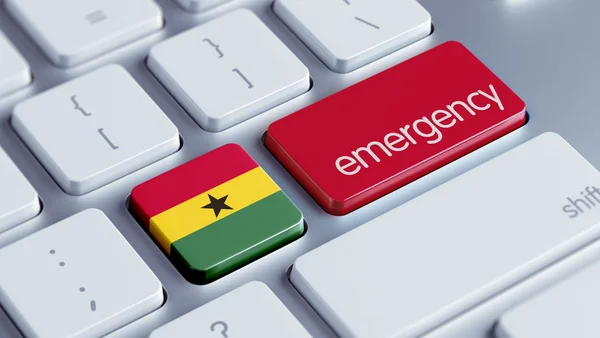 Ghana Emergency Concept — Stock Photo, Image