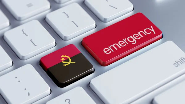 Angola Emergency Concept — Stock Photo, Image