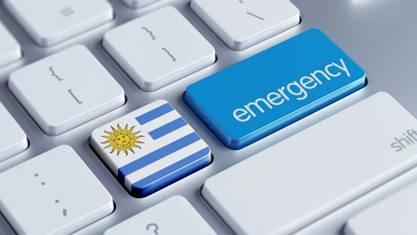 Uruguay Concept d'urgence — Photo