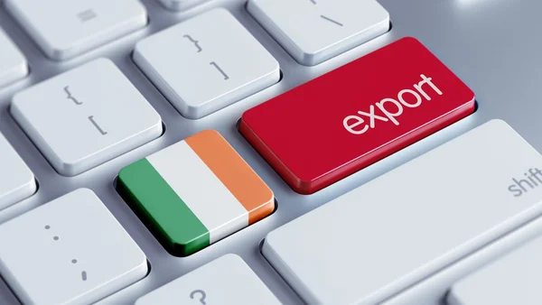 Концепция экспорта Ирландии — стоковое фото