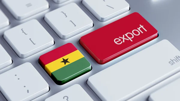 Conceito de exportação de Gana — Fotografia de Stock
