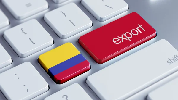 Концепция экспорта Колумбии — стоковое фото