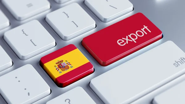 Koncept exportu Španělsko — Stock fotografie