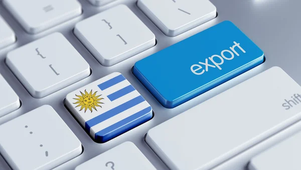 Conceito de exportação Uruguai — Fotografia de Stock