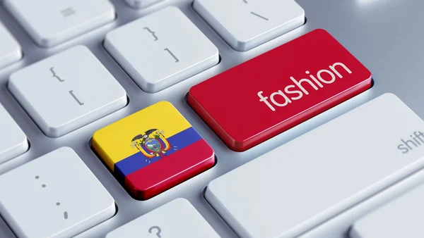 Ecuador keyboard konzept — Stockfoto