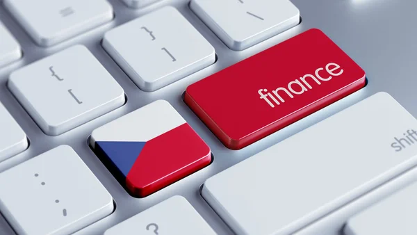 República Checa Concepto financiero — Foto de Stock