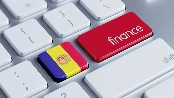 Concepto de finanzas Andorra — Foto de Stock