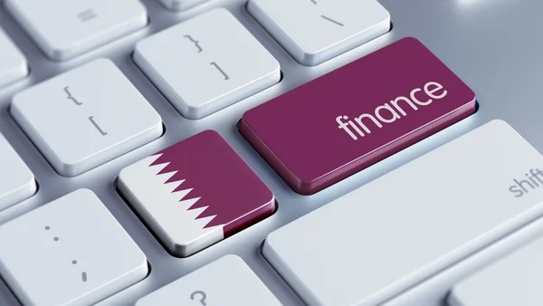Qatar Finance Concept — Stock Photo, Image