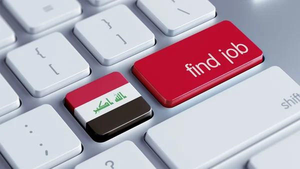 Iraque encontrar conceito de emprego — Fotografia de Stock