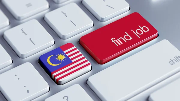 Malaysia hitta jobb koncept — Stockfoto