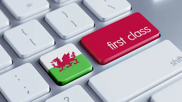 Wales First Class Concept — Stock Photo, Image