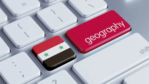Syrien geographie konzep — Stockfoto