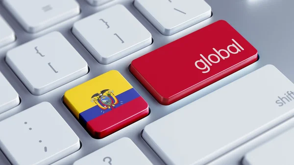 Ecuador Keyboard Concept — Fotografie, imagine de stoc