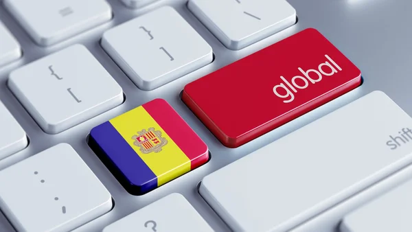 Andorra Global Concept — Stock Photo, Image