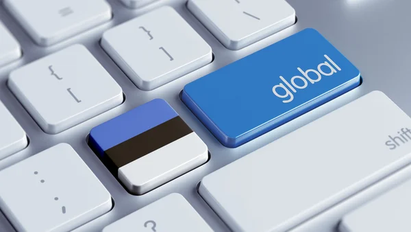 Estonia Global Concept — Stock Photo, Image