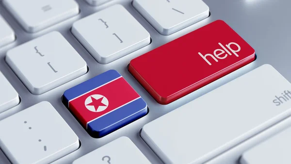 Coreia do Norte Ajuda Conceito — Fotografia de Stock