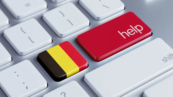 België Help Concept — Stockfoto