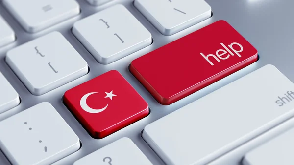 Концепция помощи Турции — стоковое фото