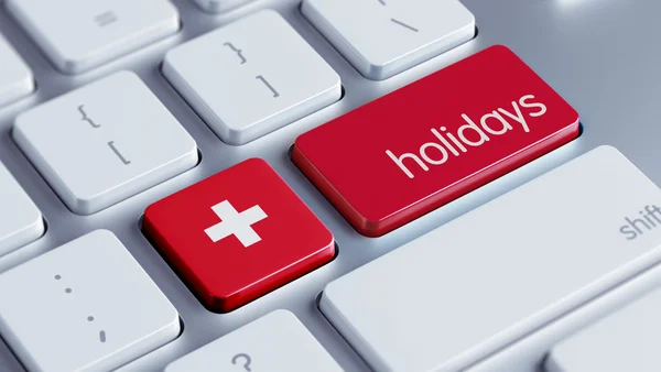 Schweizer Urlaubskonzept — Stockfoto