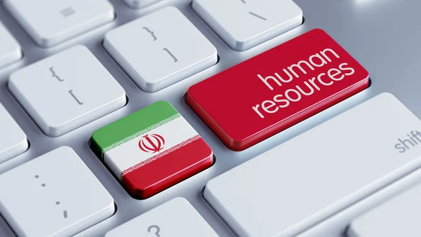 Iran mänskliga resurser koncept — Stockfoto