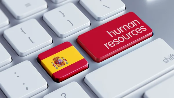 İspanya insan kaynakları kavramı — Stok fotoğraf