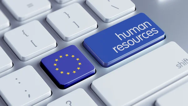 Conceito de Recursos Humanos da União Europeia — Fotografia de Stock