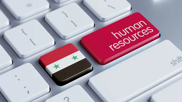 Концепция человеческих ресурсов Сирии — стоковое фото