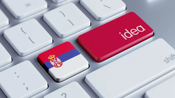 Concepto de la idea de Serbia — Foto de Stock