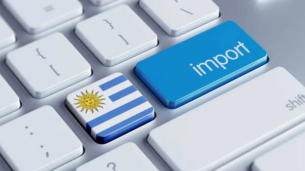 Conceito de importação do Uruguai — Fotografia de Stock