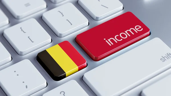 Belgisches Einkommenskonzept — Stockfoto