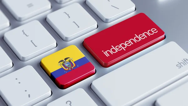 Koncepce klávesnice Ekvádor — Stock fotografie