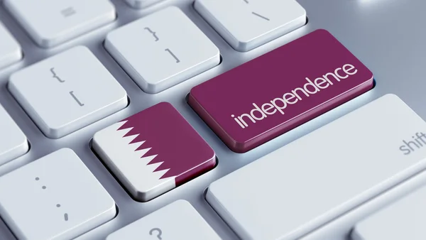 Conceito de independência do Qatar — Fotografia de Stock