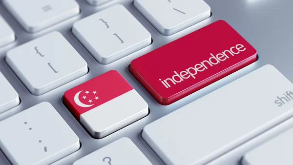 Singapore onafhankelijkheid concept — Stockfoto
